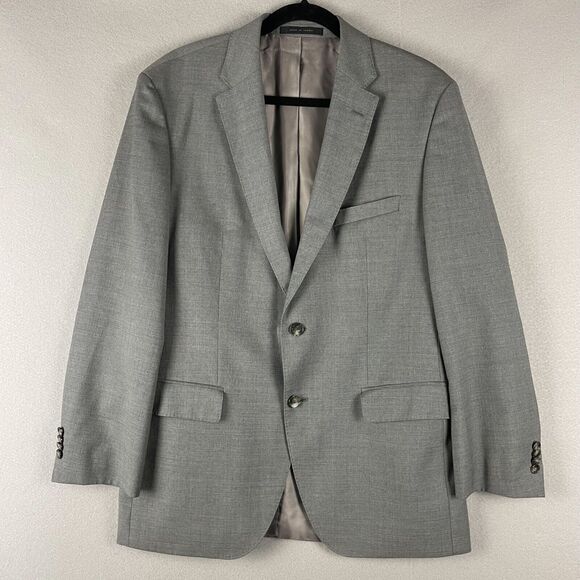 Hugo Boss Guabello Italy Super 130 Wool Dual Vented Sport Jacket Blazer 42R - Picture 1 of 16